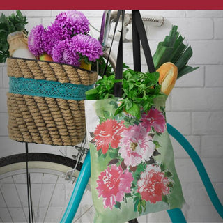 Auduma maisiņi ar ziediem