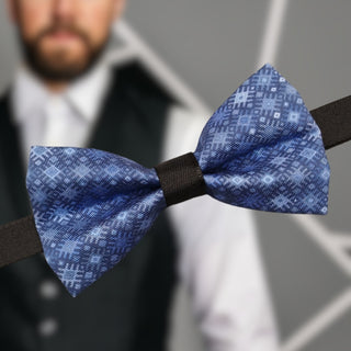 Vīriešu tauriņš | kolekcija «Nouveau ethno» | zilā krāsā