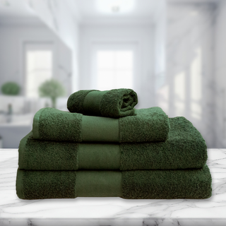 Klasiskais frotē dvielis «OLIMA 450» | Tumši zaļš