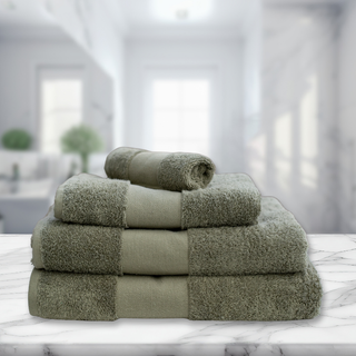 Klasiskais frotē dvielis «OLIMA 450» | Olīvzaļš