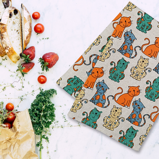 Lina dvielis | Raibi spilgtie kaķi