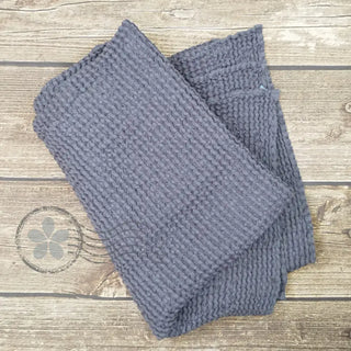 Vafeļveida Auduma Vannas Dvielis | Grafīta Vafeļauduma