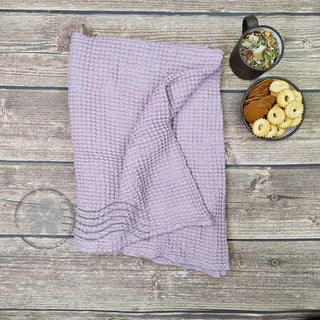 Vafeļveida Auduma Vannas Dvielis | Lavandas Vafeļauduma