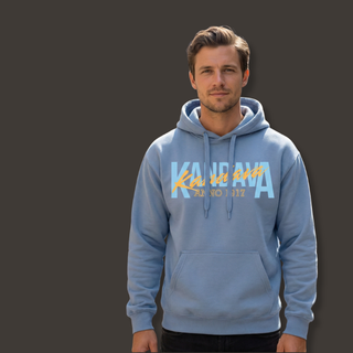Hūdijs ar apdruku "Kandava. Anno 1917." | Pelēcīgi zils (Stone blue)