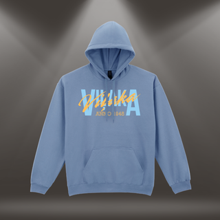 Hūdijs ar apdruku "Viļaka. Anno 1945." | Pelēcīgi zils (Stone blue)