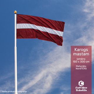 Latvijas karogs mastam | 150 * 300 cm | NordTEX6 audums