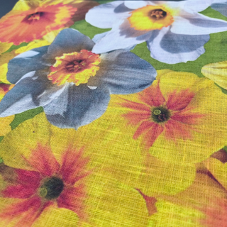 Lina dvielis - galda dekors | Pavasara dobe