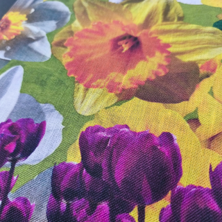 Lina dvielis - galda dekors | Uzplaukst pavasaris